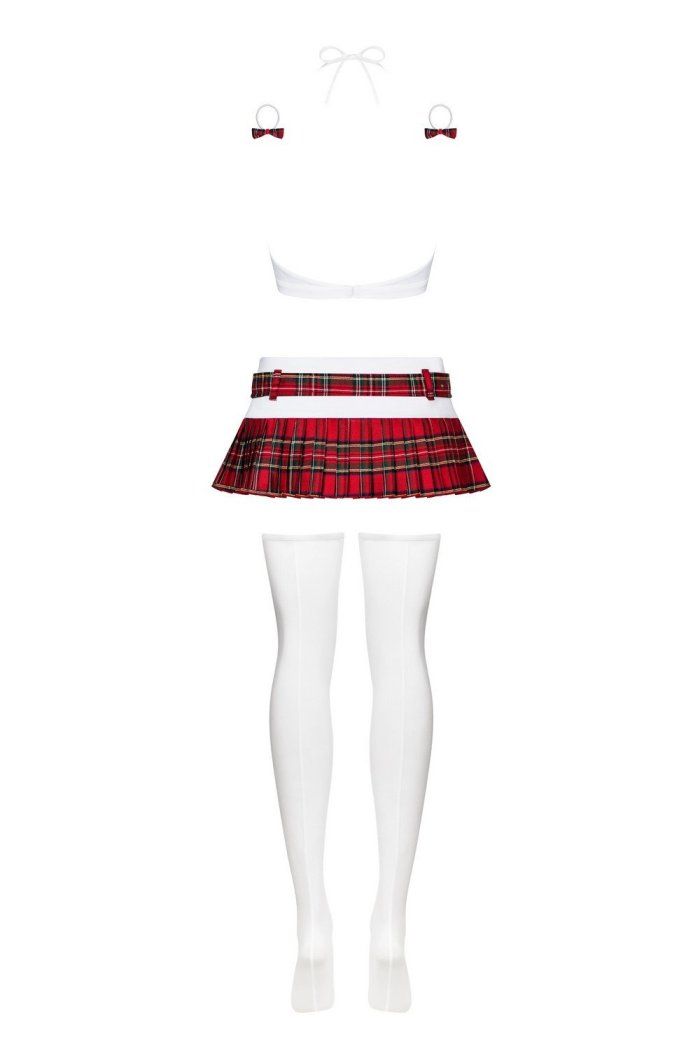 Sexy, 5pieces schoolgirl costume.
seductive, deep decolleta... Obsessive - Schooly 5 pcs Costume - L/XL photo-11