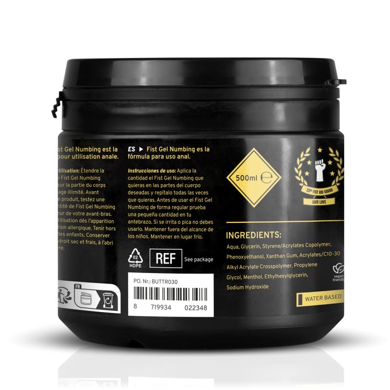 Introducing the numbing lubricant from BUTTR. Perfect for an... BUTTR - Numbing Fisting Gel - 500ml photo-5
