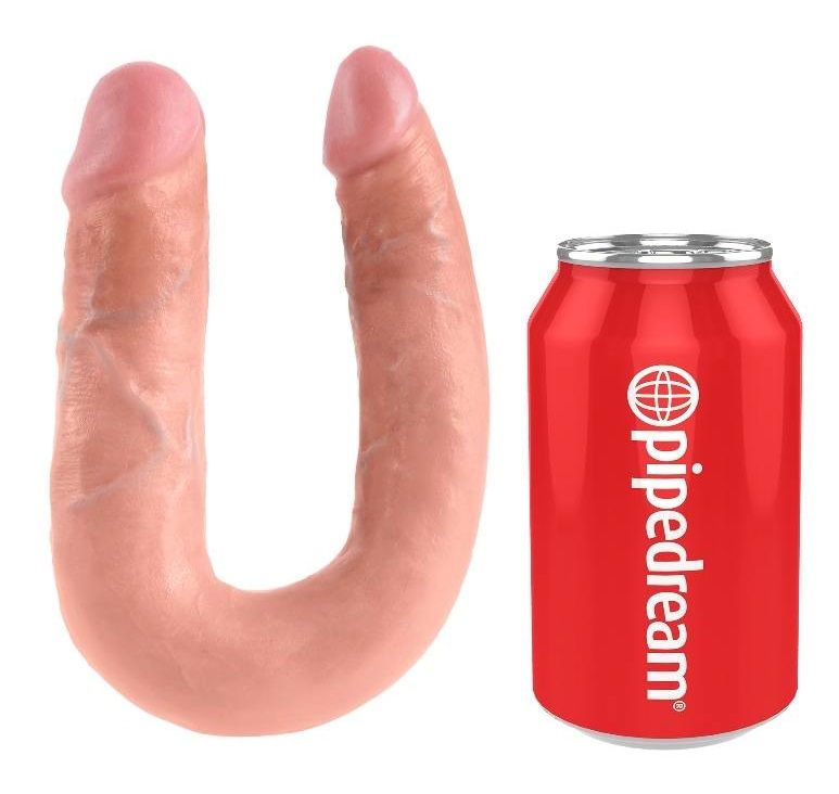 Do you want your first dildo to look and feel just like the ... King Cock - Cock U-Shape Double Trouble M - Flesh photo-6