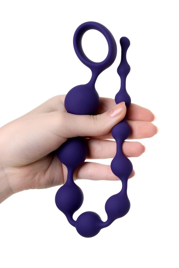 Grape Ten beads increases in diameter gradually. It provides... ToDo - Grape Anal Beads - Purple photo-2
