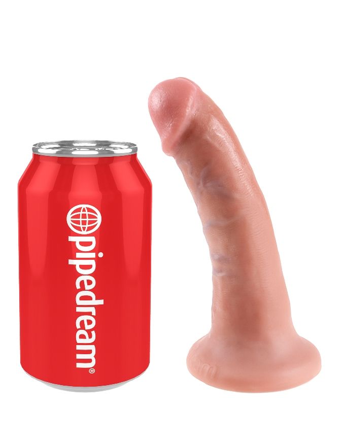 Do you want your first dildo to look and feel just like the ... King Cock - Cock 6″ - Flesh photo-8