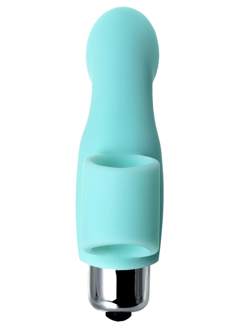 This toy is put on the finger and becomes an extension of th... JOS - Bliss Finger Vibrator - Blue photo-5