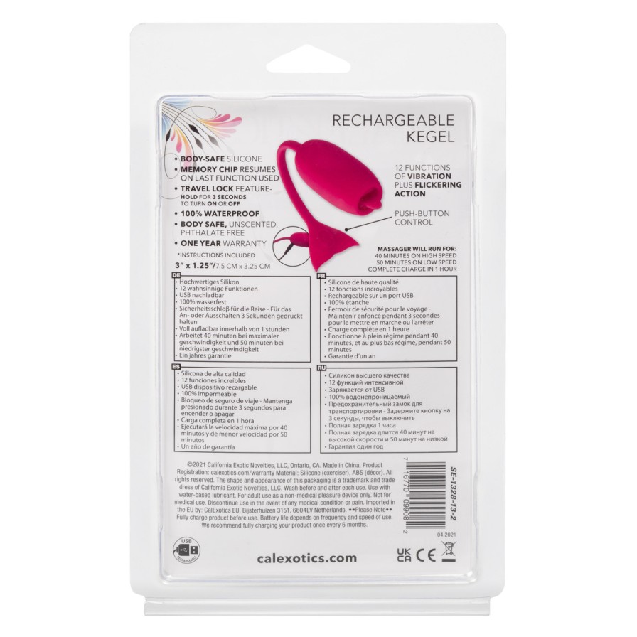 Primed and ready for your next pelvic floor workout, the Rec... CEN - Rechargeable Kegel Teaser - Pink photo-9