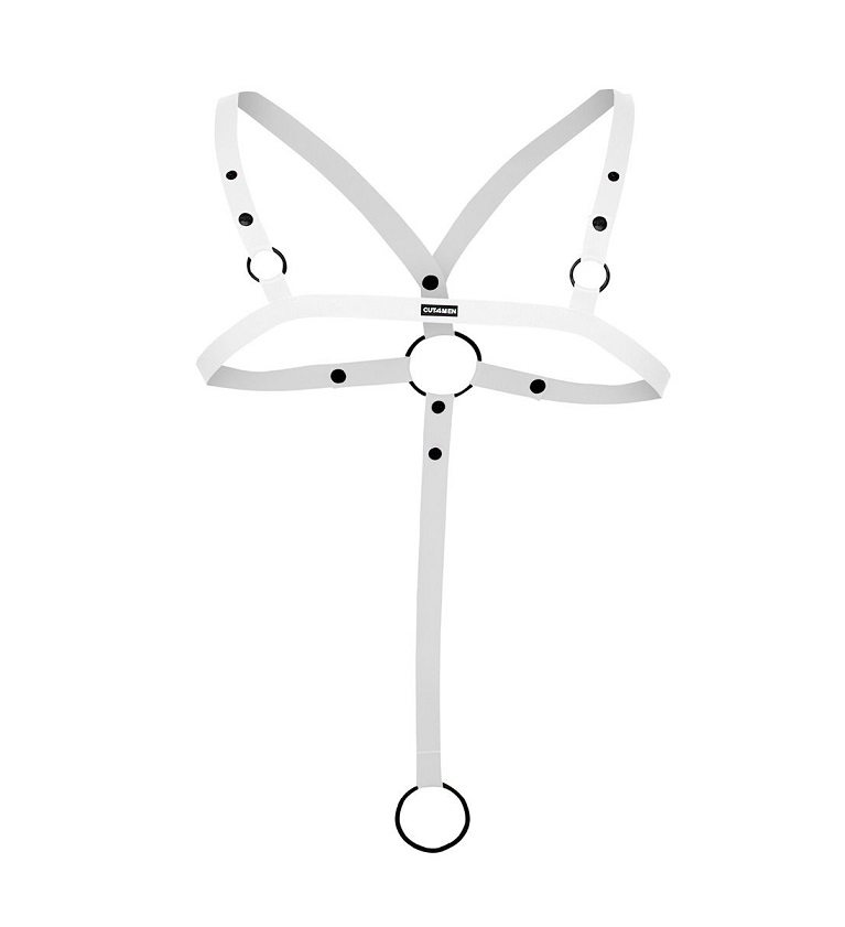 A harness made to inspire.
Designed with delicate straps tha... Cut4men - Crossed Harness - White photo-4