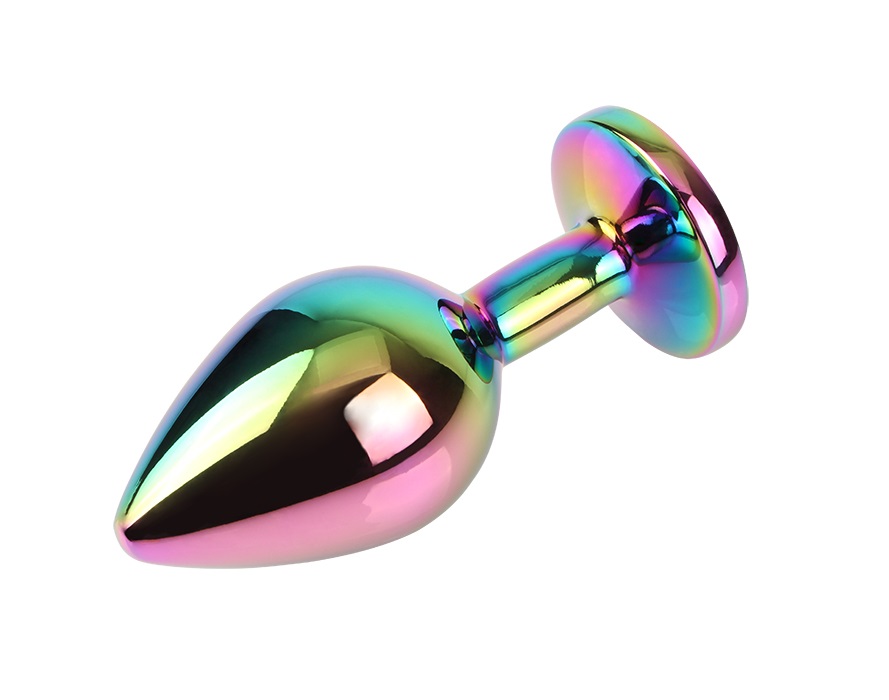 Metal plug for anal play and training
Tapered easy entry tip... Chisa - Gem Metal Plug M - Rainbow photo-4