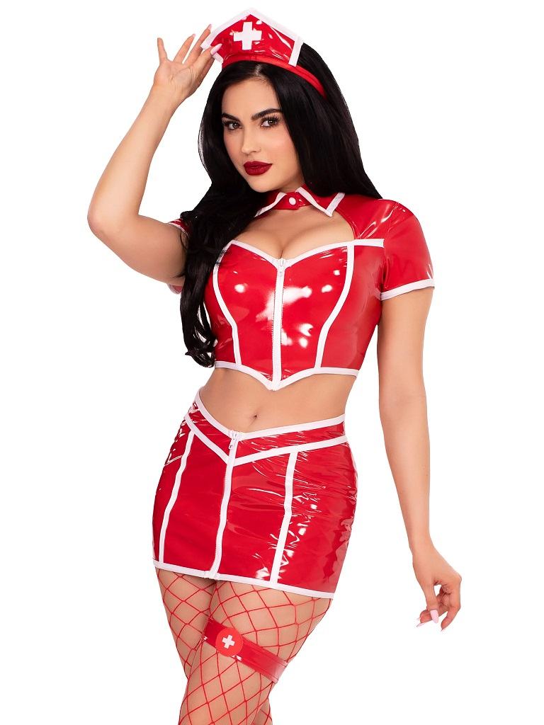 Leg Avenue - Red Alert Nurse Costume - M Leg Avenue - Red Alert Nurse Costume - M 照片-2