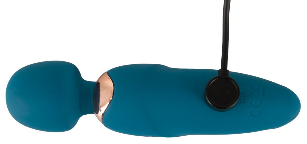 Super handy Petite Wand from You2Toys in a stylish grooved d... You2Toys - Petite Mini Wand Massager - Blue photo-8