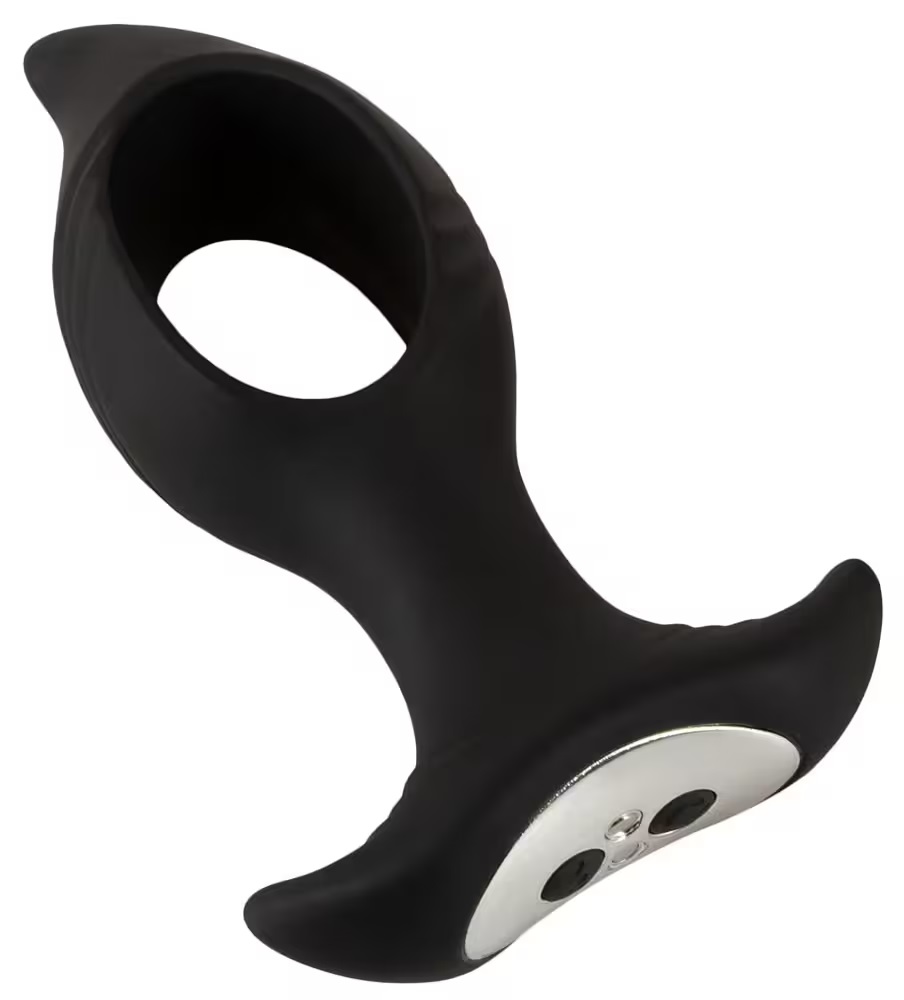 Easily inserted for intense anal fun!
The RC Butt Plug with ... ANOS - Vibro Butt Plug w Hole - Black photo-9