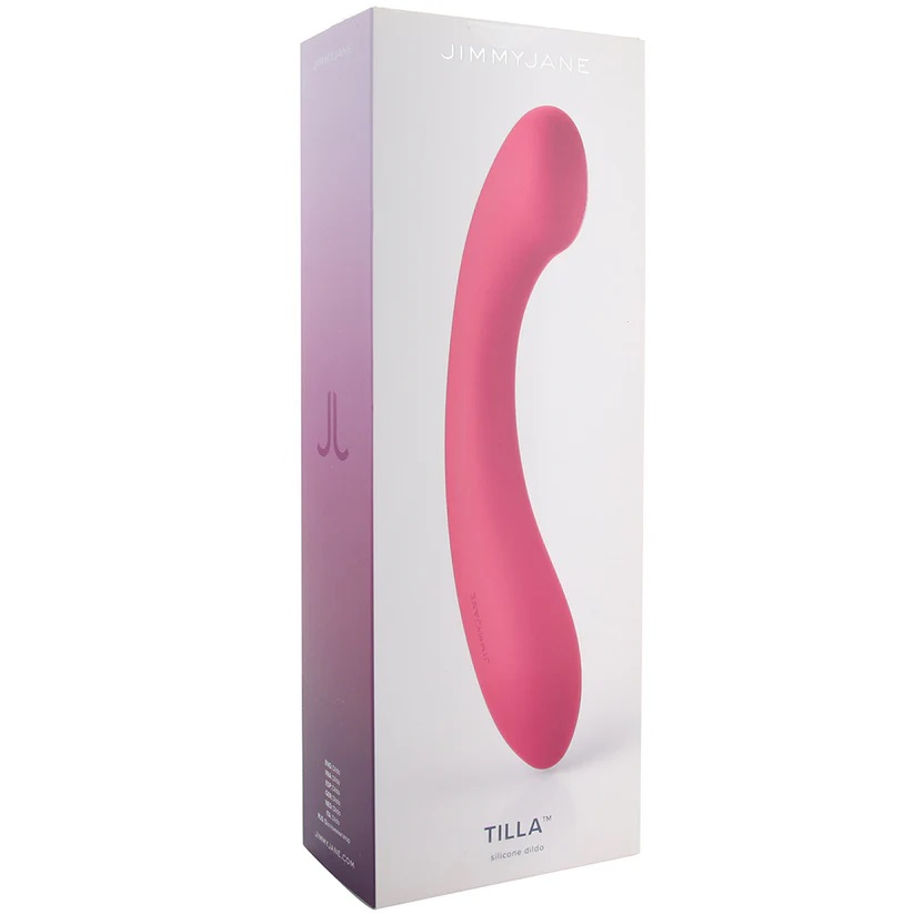 Phthalate-free, latex-free silicone dildo features an expert... JimmyJane - Tilla G-Spot Vibro Dildo - Pink photo-7
