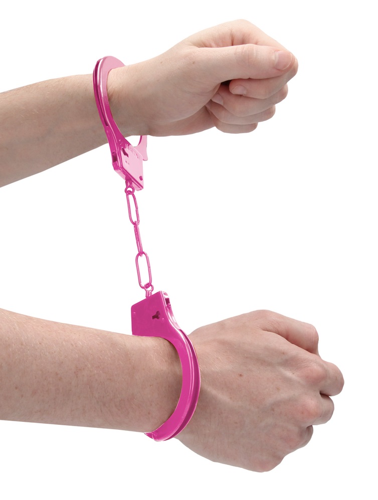 Play around and lock up your lover with these great and naug... Ouch - Beginner Handcuffs - Pink photo-2