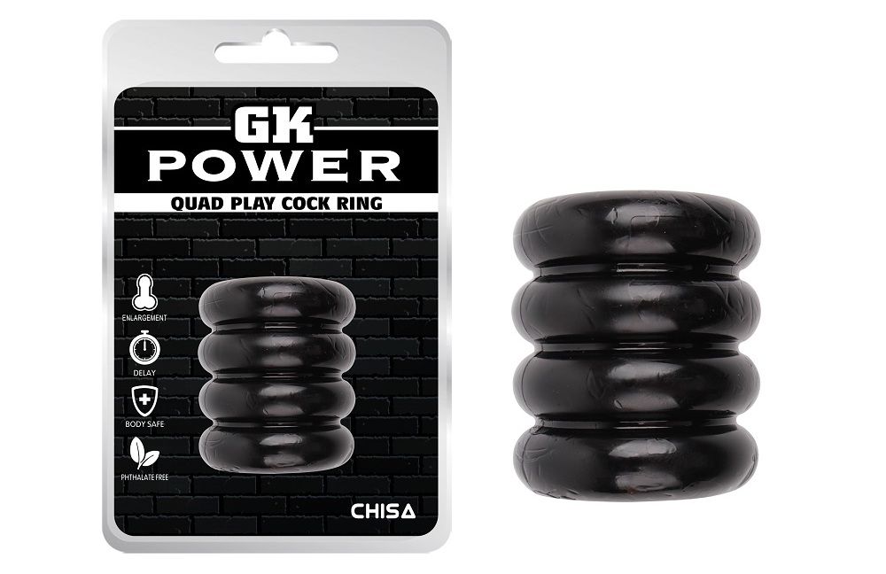 For hard and long lasting, Phthalates Free.
Material:TPE
Pr... Chisa - Quad-play Cock Ring - Black photo-2