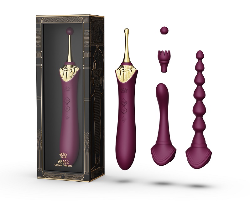Bess offers the most targeted stimulation thanks to its inno... Zalo - Bess 2 Heating Dual Vibrator - Velvet Purple photo-12