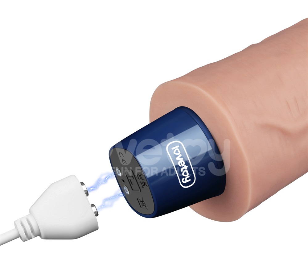 Boasting a lifelike realistic design, Lovetoy Real softee di... Lovetoy - 9.5" Real Softee Vibro Dildo - Flesh photo-13
