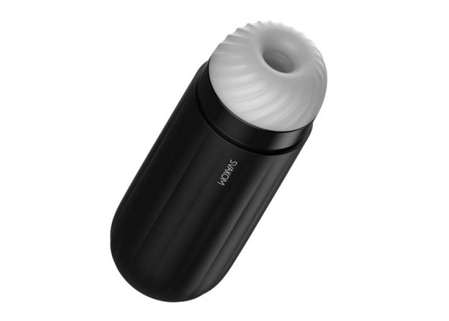 An exciting fusion of a vacuum-like effect and a vibrating f... SVAKOM - Sam Neo Interactive Masturbator - Black photo-5
