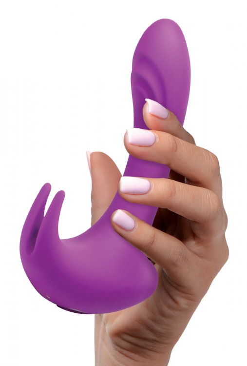 A myriad of intense stimulations for endless options of play... Inmi - 12X Lux Rocker Pulsing Vibe - Purple photo-3