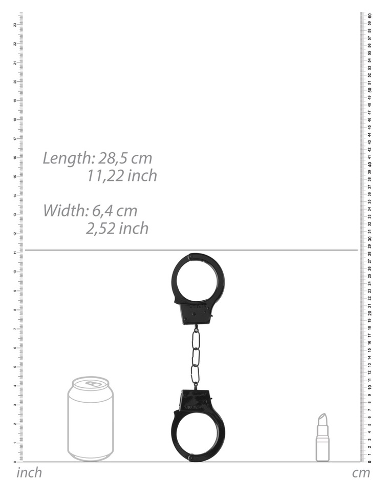 Play around and lock up your lover with these great and naug... Ouch - Beginner Handcuffs - Black photo-5