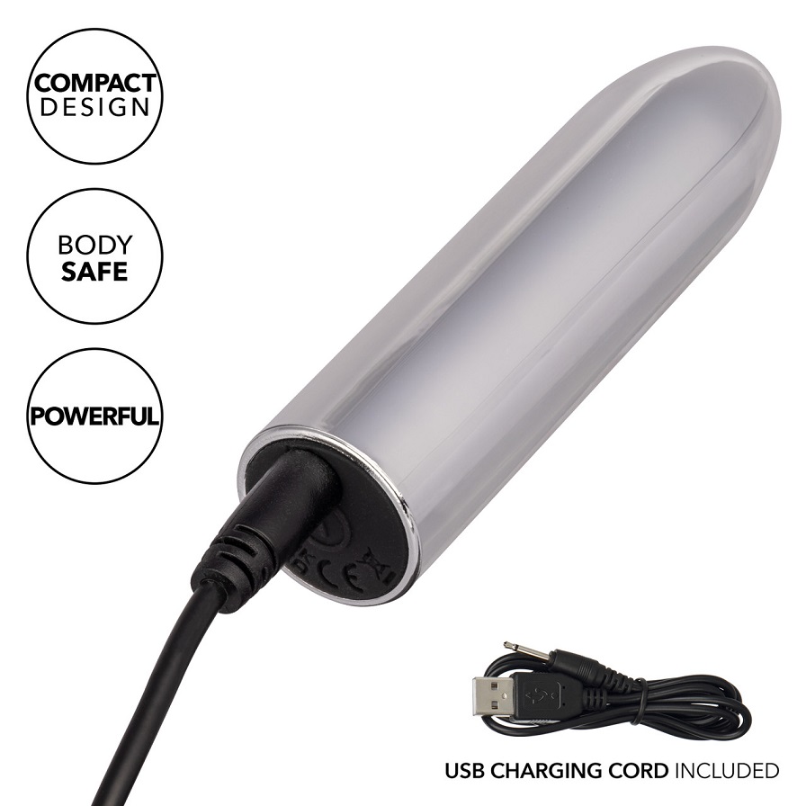 Introducing the Turbo Buzz Classic Mini Bullet, the epitome ... CEN - Turbo Buzz Classic Mini Vibro Bullet - Silver photo-5