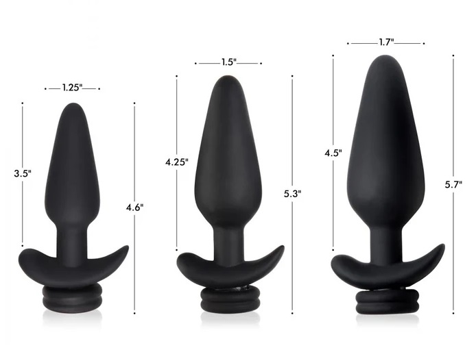 Add vibration to your tail! These interchangeable plugs are ... Tailz - Snap-On Vibro Anal Plug XL - Black photo-7