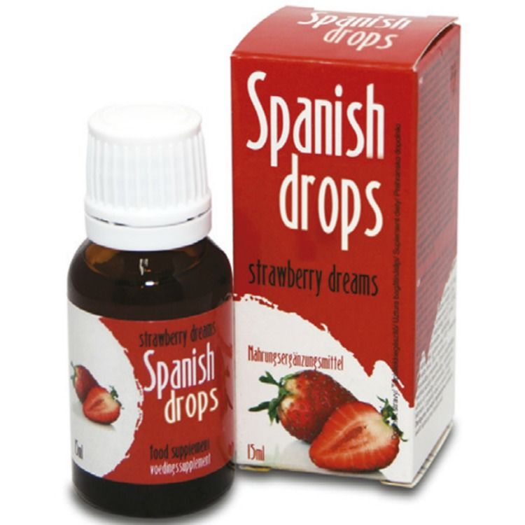 The Spanish Drops Strawberry Dreams with the sensual sweet t... Cobeco - Spanish Fly Strawberry Dreams - 15ml photo-2
