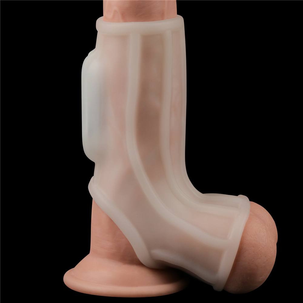 Knights Ring is a great choice for individuals and partners ... Lovetoy - Knights Ridge Vibro Scrotum Ring - White photo-4
