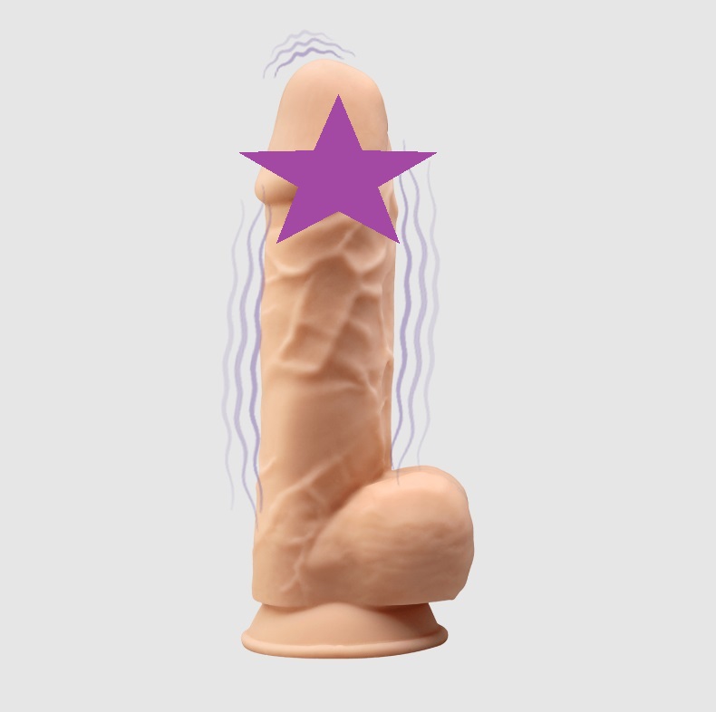 SilexD offers a variety of dildos with a silicone of extraor... Silexpan - 8.5" Dual Destiny Vibro Dildo - Flesh photo-2