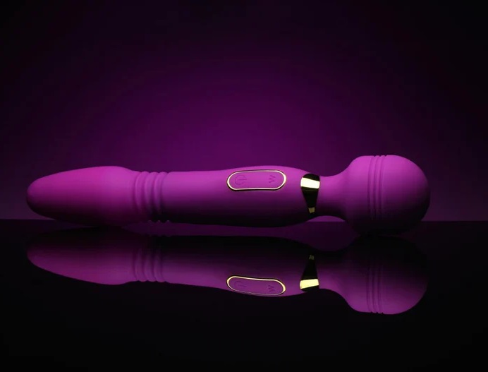 Give yourself the best pleasure both inside and out with thi... Wand Essentials - Ultra Thrust-Her Deluxe Massager - Purple photo-5