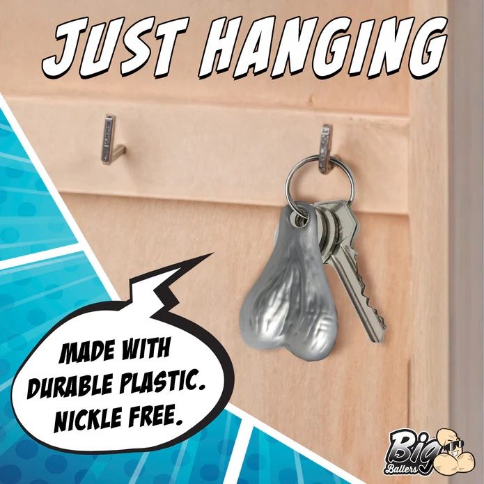 Introducing Big Nuts Keychain, for when you want to add some... Big Ballers - Nuts Keychain Set photo-4