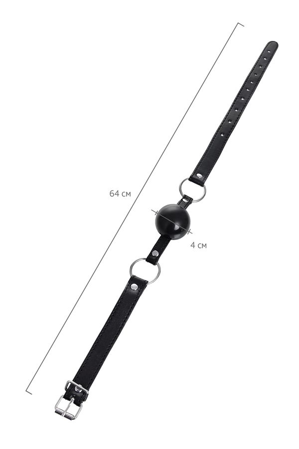 The best remedy for chatter in bed is a stylish and daring g... Anonymo - Ball Soft Gag - Black photo-8