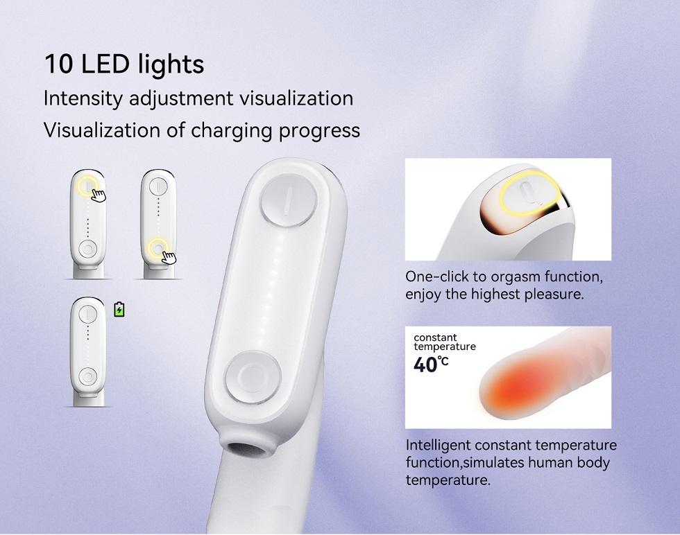 #7 Thrusting Vibrator with Suction adopts an advanced and si... Qingnan - Thrusting Vibrator w Suction #7 - Flesh Pink photo-11