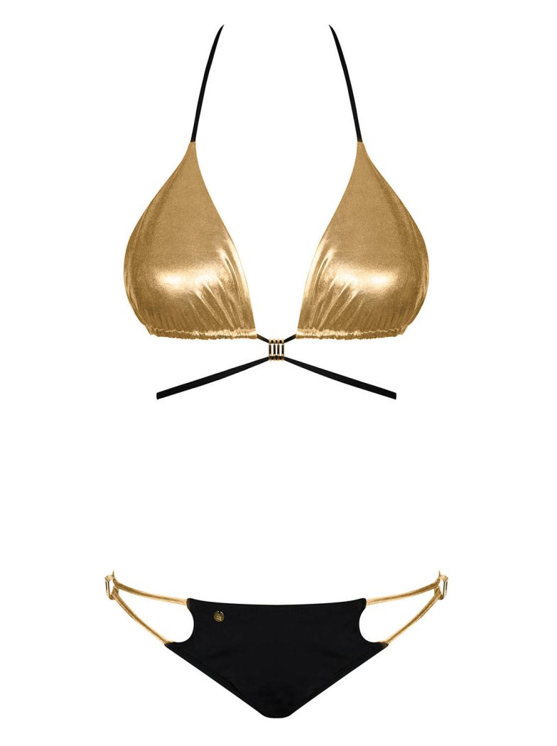 We have something new, flirty and stylish for you. In this b... Obsessive - Goldivia Bikini - Black/Yellow - M photo-7