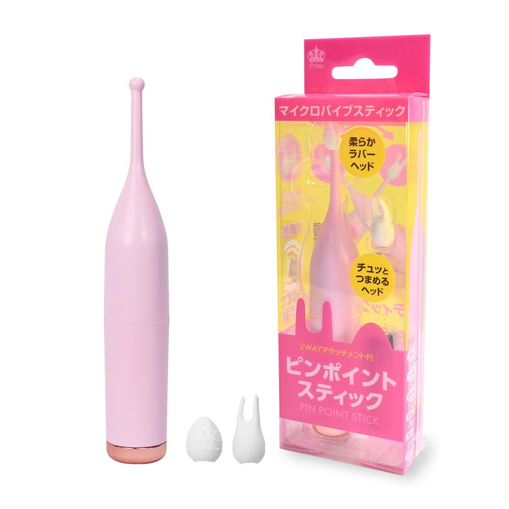 The tip silicone head stimulates just the right areas with e... A-One - Pinpoint Stick Vibrator - Pink photo-6