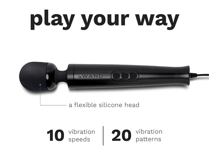 Experience the enhanced version of the acclaimed Le Wand Die... Le Wand - Die Cast Plug-In Massager - Black photo-6