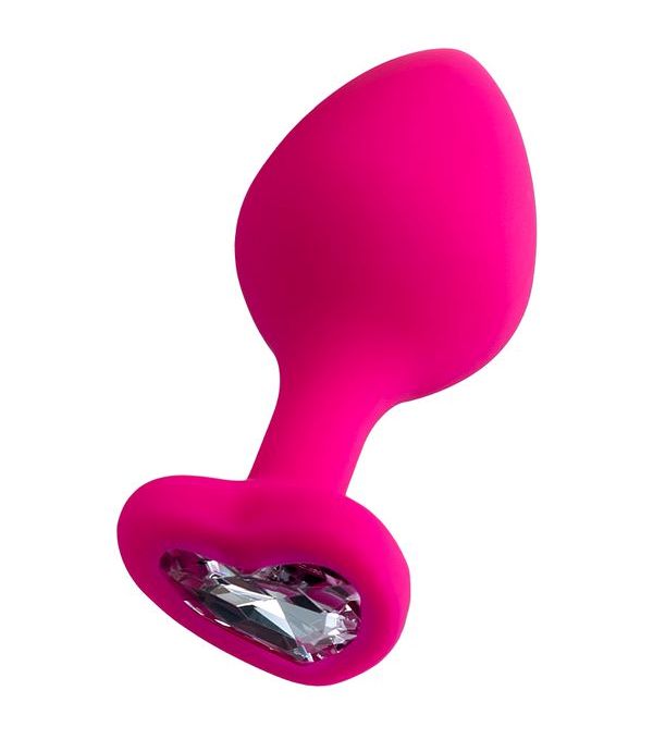 A romantic toy with a heart is a true declaration of love! A... ToDo - Diamond Heart Anal Plug S - Pink photo-6
