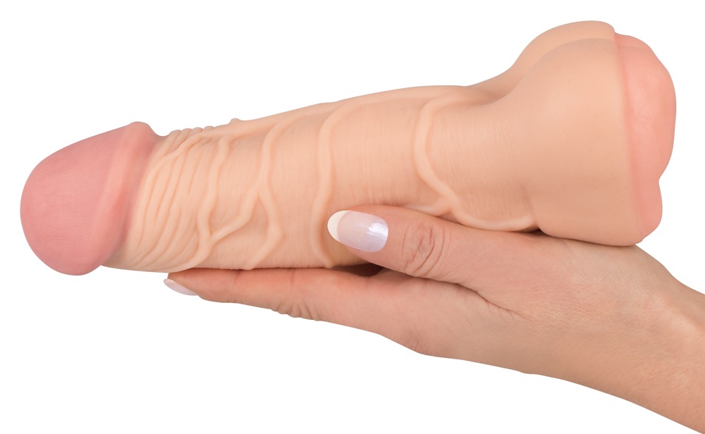 Nature Skin - 2in1 Masturbator w Dildo - Flesh 照片-3