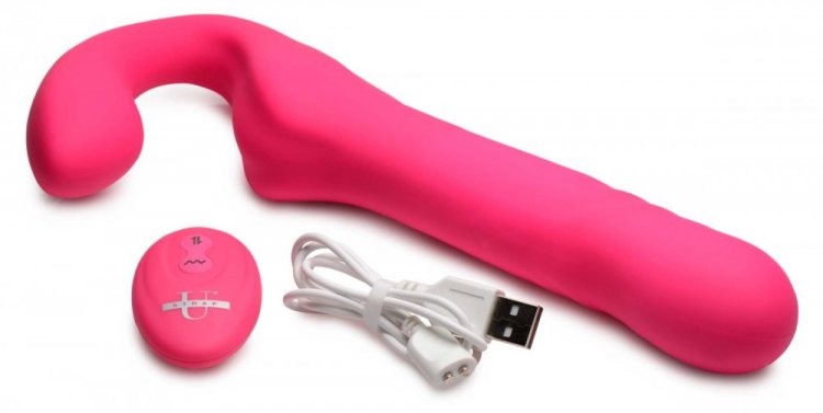 This strapless strap-on gives a little more power to each th... Strap U - Mighty-Thrust Strapless Strap-On - Pink photo-9