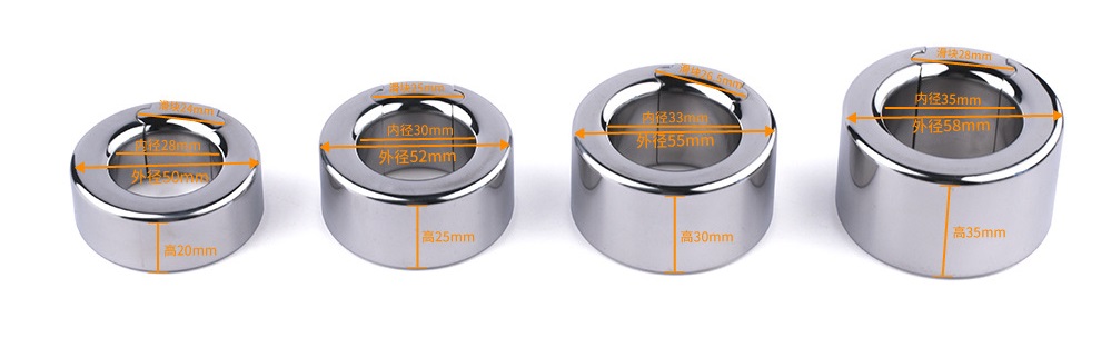 Material: 304 Stainless steel
Inner diameter: 28mm
Outer dia... FAAK - Testicular Ring - Silver - S photo-9
