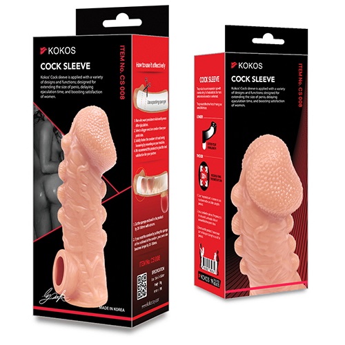 KOKOS' unique testicle sling design is patented both in ... Kokos - Wavy Cock Sleeve M - Flesh photo-10
