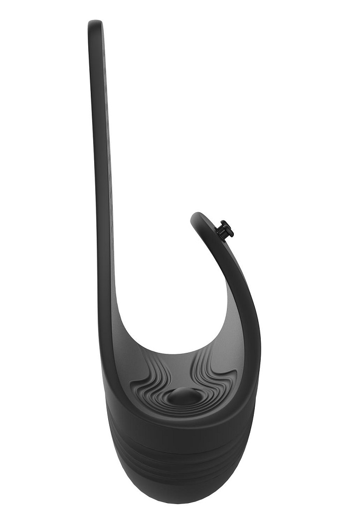 Introducing the ultimate pleasure enhancer for penis owners ... Dreamtoys - Ramrod Adjustable Vibro Ring w Remote - Black photo-2