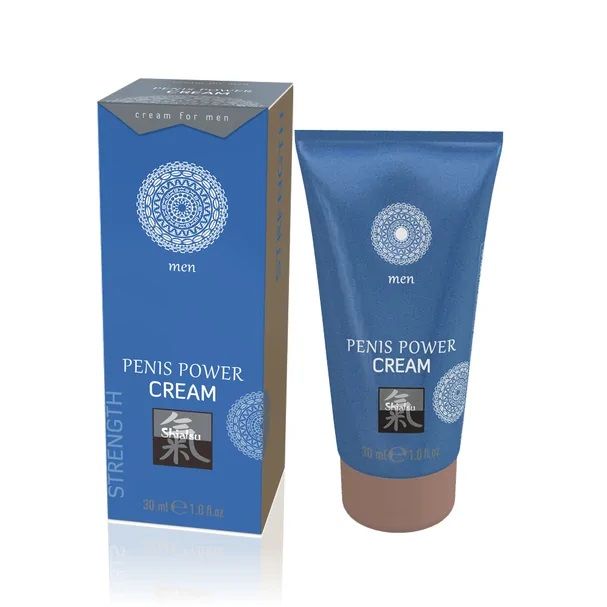 Penis Power Cream for men to use in the intimate area. Warmi... Shiatsu - Penis Power Cream Japanese Mint & Bamboo - 30ml photo-3