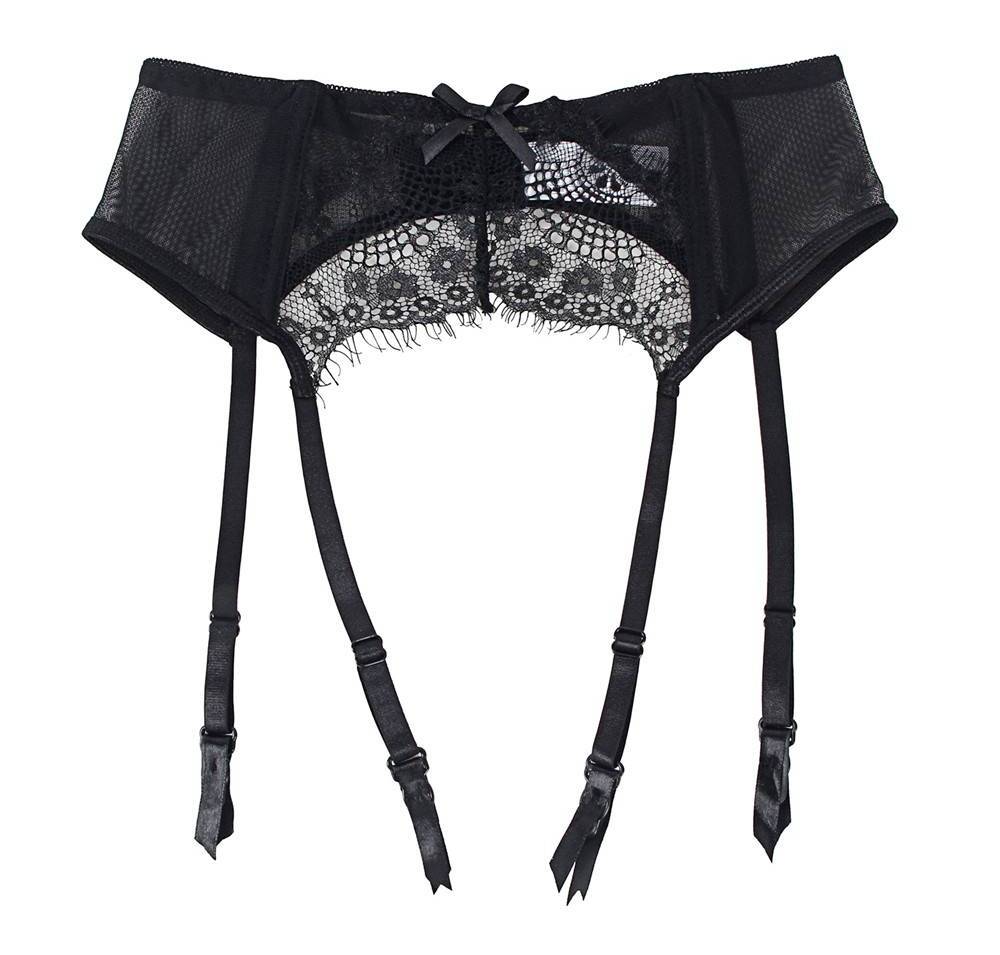 Sexy Transparent Lace Garter Panties
Material &n... Ohyeah - Lace Garter Belt w Panties - Black - XL photo-10