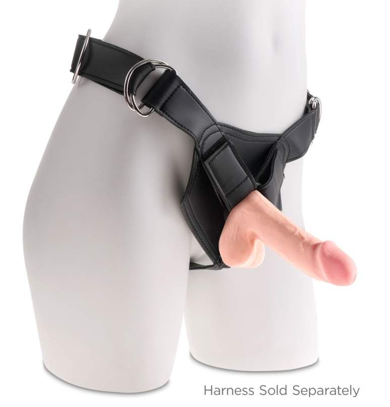 The King Cock Plus 6.5" Triple Density Cock with Balls ... King Cock - Triple Density w Balls 6.5" - Flesh photo-6