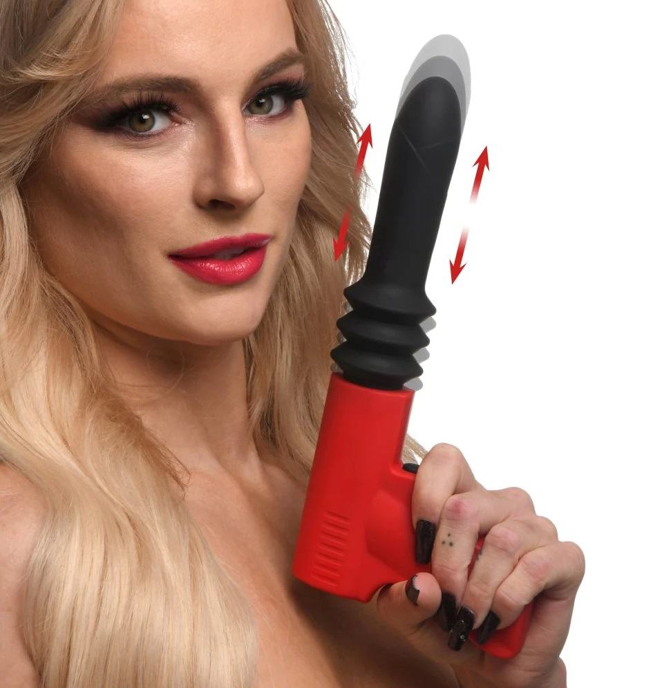 Give yourself some serious pounding with this Pistola Pounde... Master Series - Thrusting Pistola Vibrator photo-2