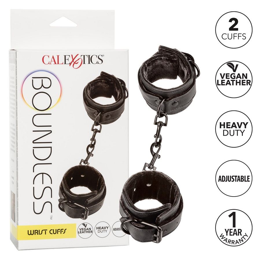 Just get on the bed and stay there in Boundless Wrist Cuffs.... CEN - Boundless Wrist Cuffs - Black photo-7