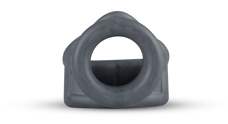 Your manly shapes are ready for every adventure in this Liqu... Boners - Liquid Silicone 2 in 1 Ballstretcher - Grey photo-3