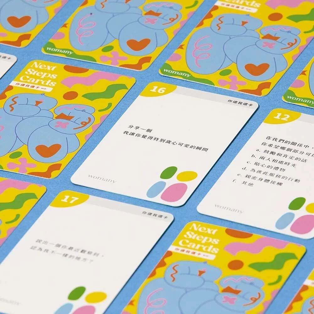 In a relationship, after a long time, you will always start ... Womany - Next Steps Card Game photo-2