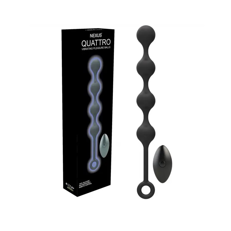 These Nexus Quattro Vibrating anal beads will take your anal... Nexus - Quattro Vibro Beads - Black photo-4
