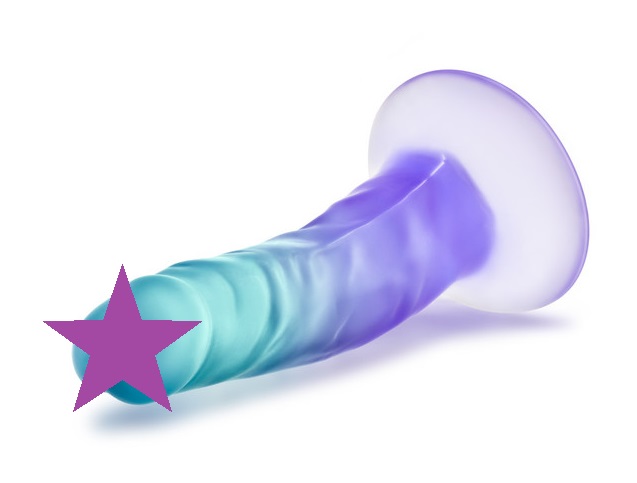 B Yours Morning Dew is a beautiful and realistic dildo with ... B Yours - Morning Dew Dildo 12.8cm - Blue photo-2