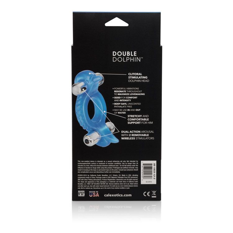 Enjoy an intensified orgasmic experience with the exotic Dou... CEN - Double Dolphin Wirless Vibrating Ring photo-7