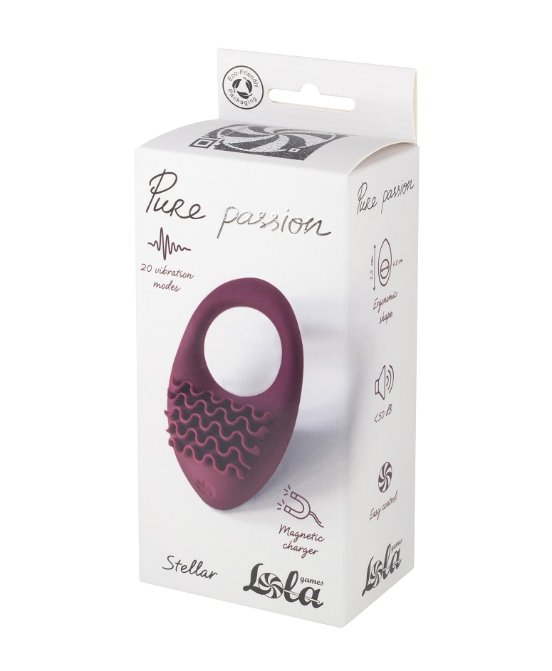 The Stellar cockring is a versatile adult toy designed for p... Lola Games - Pure Passion Stellar Vibro Ring - Red photo-4