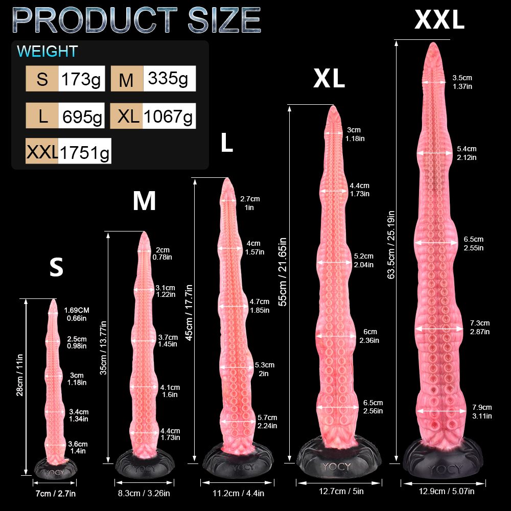 Material: silicone
Intotal L: 35cm
Insert L: 30cm
Diameter: ... FAAK - Lord Octopus Dildo M - Squidgy photo-11